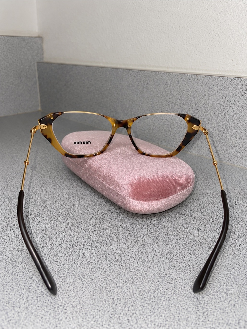 Miu Miu VMU04O Cat-Eye Havana Glasses 52-17-101 NWOT - Picture 10 of 11